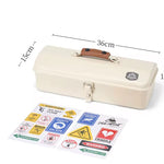 Camping Metal Storage Box white