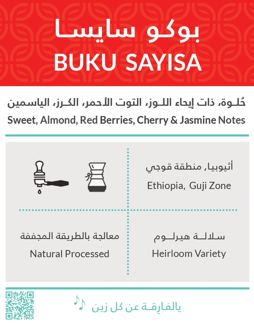 Buku sayisa  guji Ethiopia | kiffa roastery