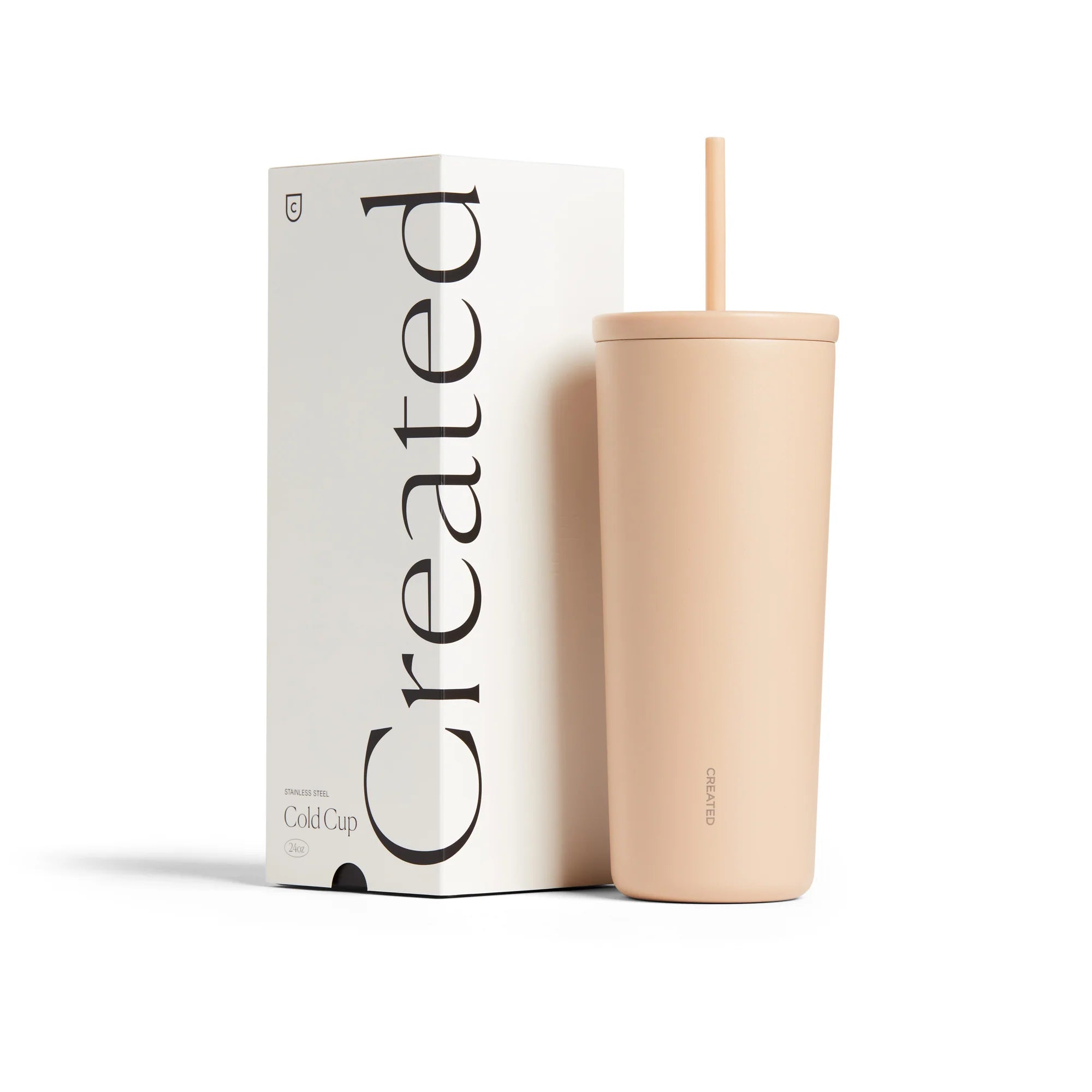 Created 24oz Cold Cup - Desert Tan