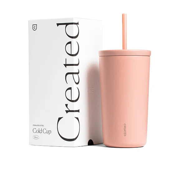 Created 16oz Cold Cup - Eraser Pink