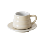 LOVERAMICS Bond 110ml Ibrik Coffee Cup and Saucer (Ivory)