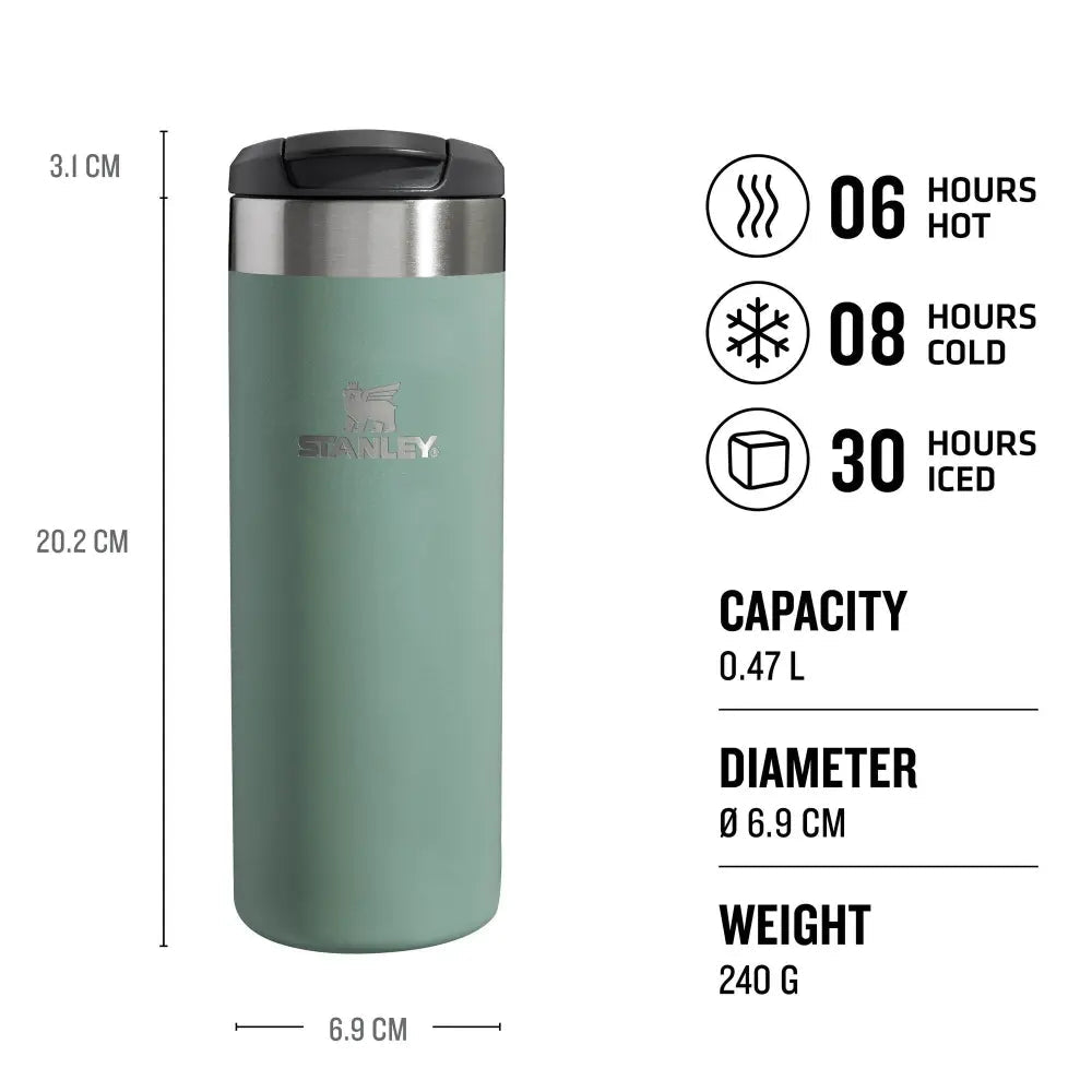 Stanley THE AEROLIGHT™ TRANSIT MUG | 0.47 L Shale Metallic