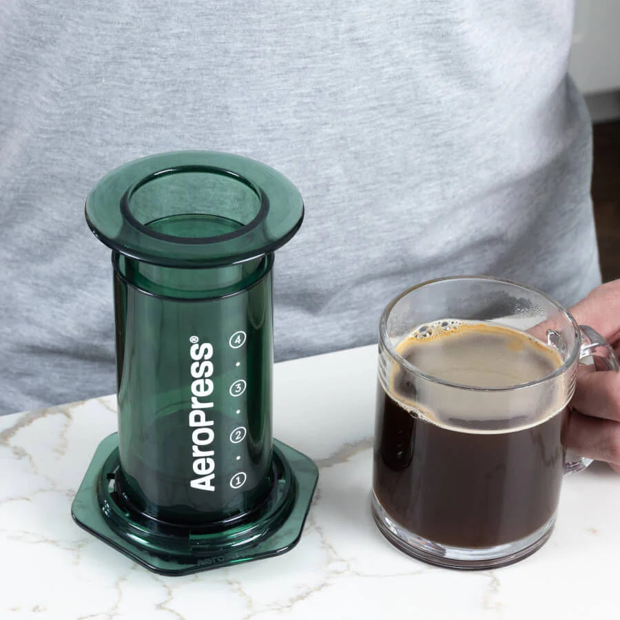 AeroPress Coffee Maker - Clear Green