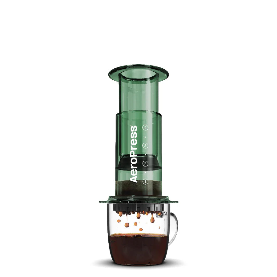 AeroPress Coffee Maker - Clear Green