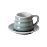 LOVERAMICS Bond 110ml Ibrik Coffee Cup and Saucer (charcoal)