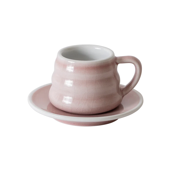 LOVERAMICS Bond 110ml Ibrik Coffee Cup and Saucer(pink)