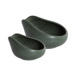 LOVERAMICS  CHAMPIONS SIGNATURE - SET OF 2 BEANS DOSING TRAYS  (Matte Dark Green)