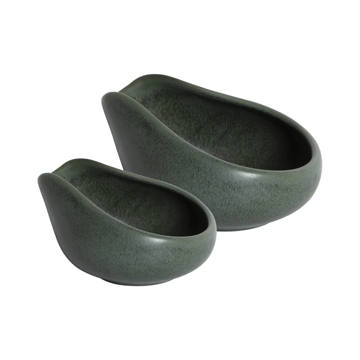 LOVERAMICS  CHAMPIONS SIGNATURE - SET OF 2 BEANS DOSING TRAYS  (Matte Dark Green)