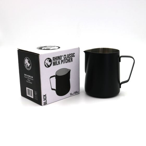 Rhino Classic Milk Pitcher 450ml/15oz - Black