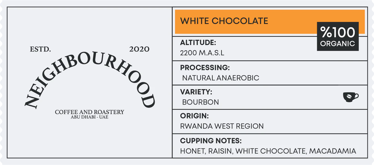 RWANDA WHITE CHOCOLATE | Neighborhood Roastery