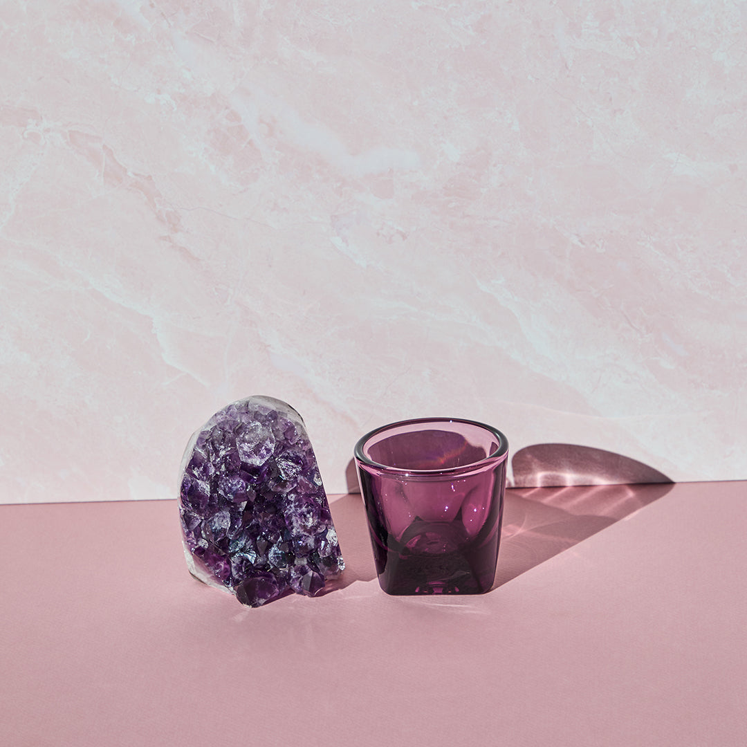 Vero Cappuccino Glass, Amethyst