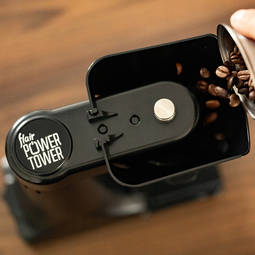 Flair Power Tower - A Manual and Electric Burr Grinder Solution(No grinder)