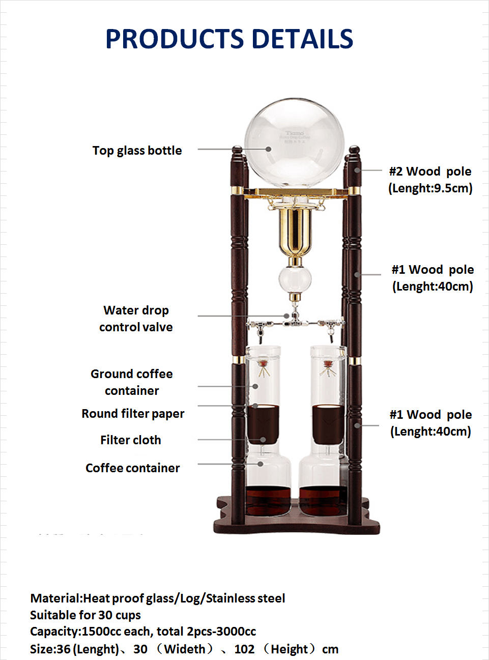 Tiamo cold Drip (30cups)