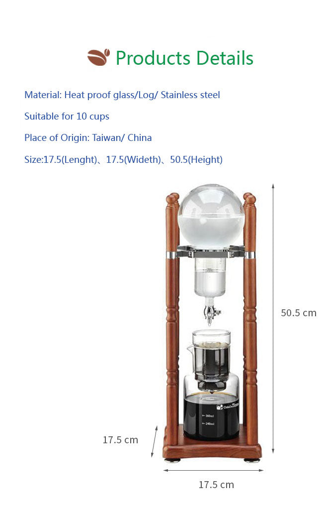 Tiamo Cold Drip Coffee Maker 10 cups