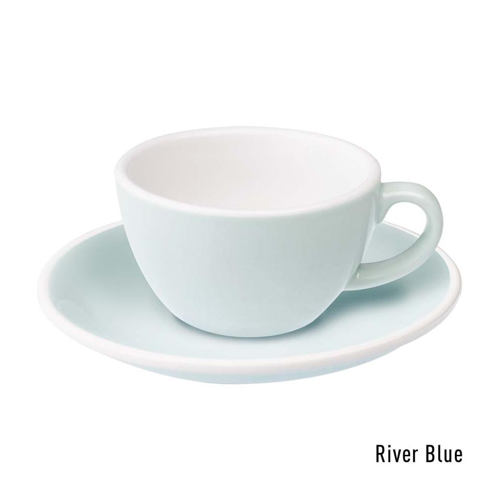 EGG SET OF  150ML FLAT WHITE CUP & SAUCER