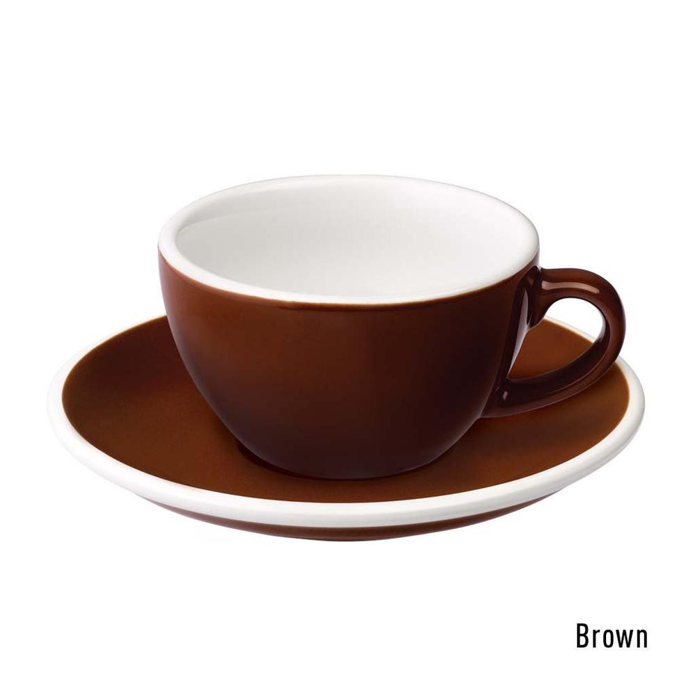 EGG SET OF  150ML FLAT WHITE CUP & SAUCER