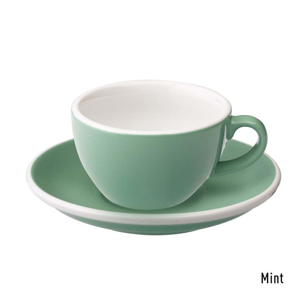 EGG SET OF  150ML FLAT WHITE CUP & SAUCER