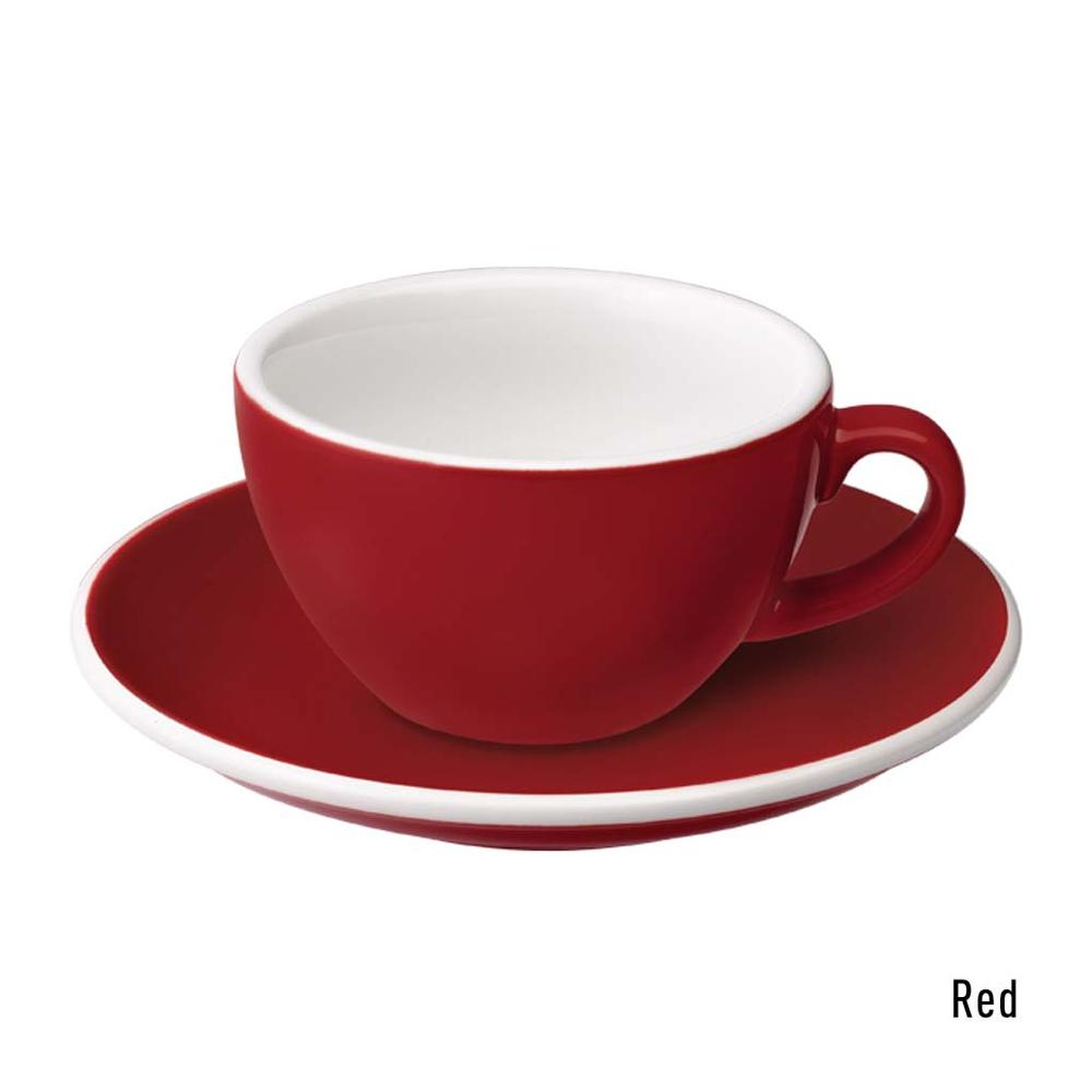 EGG SET OF  150ML FLAT WHITE CUP & SAUCER