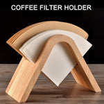 Bamboo coffee filter holder