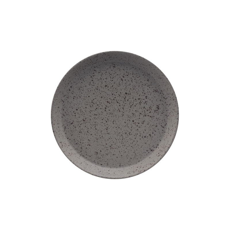 STONE 18CM SIDE PLATE (GRANITE)