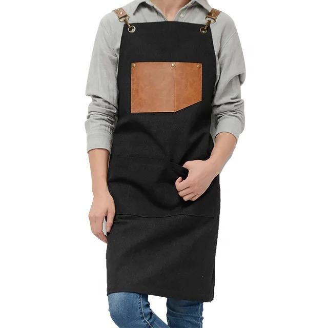 Barista apron 3 colors cotton