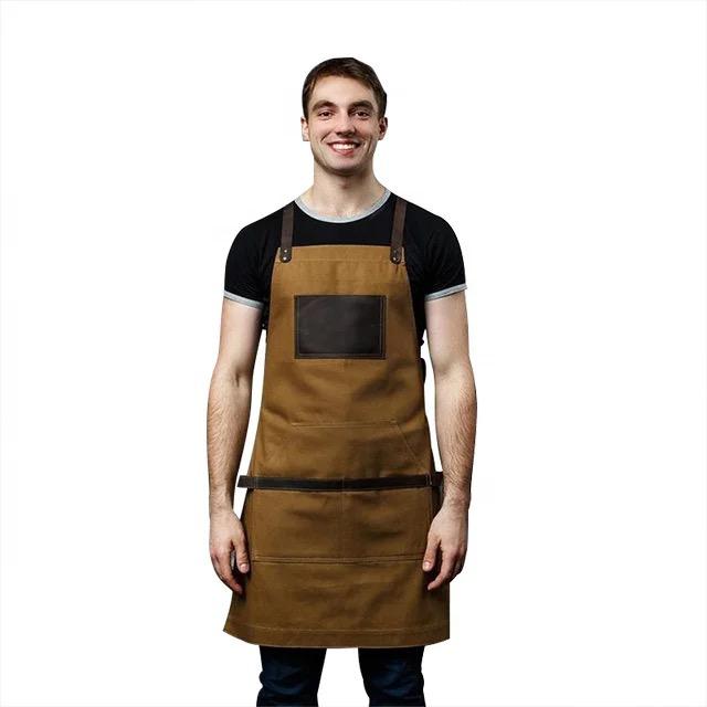 Barista apron 3 colors cotton