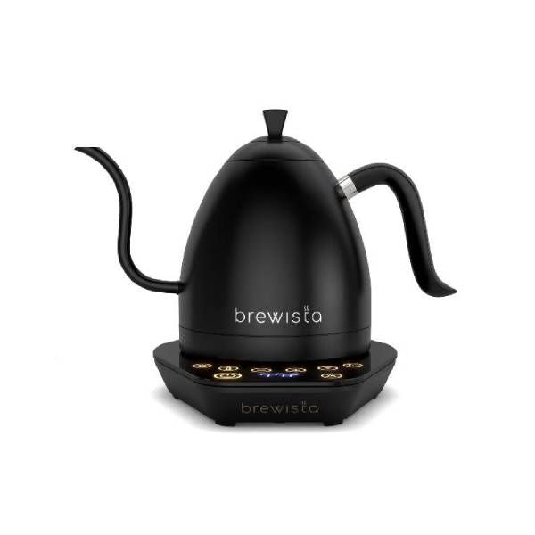 New Brewista Artisan Gooseneck Kettle - Black with Black Base, 600ml