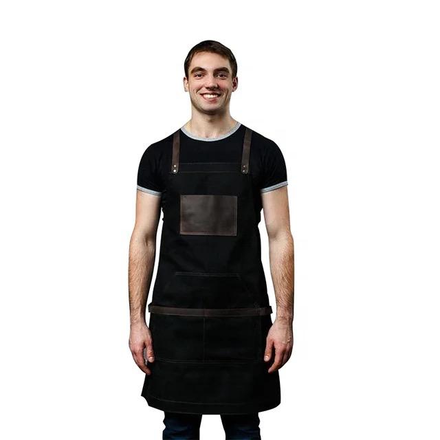 Barista apron 3 colors cotton