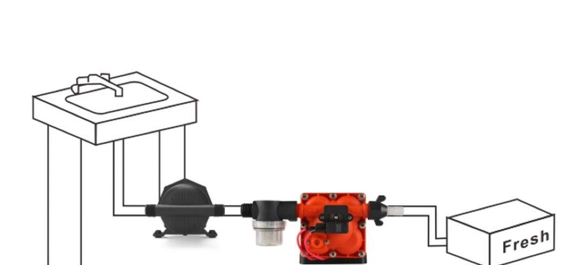 Seaflo 1.0 Liter Pressurized Accumulator Tank