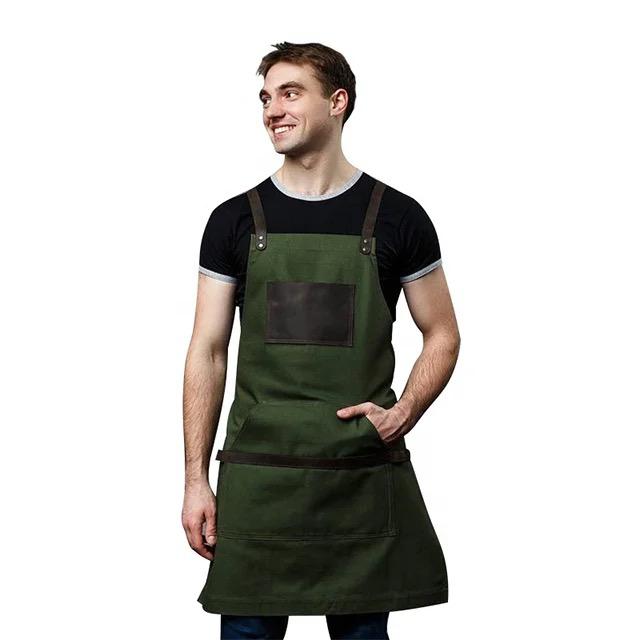 Barista apron 3 colors cotton