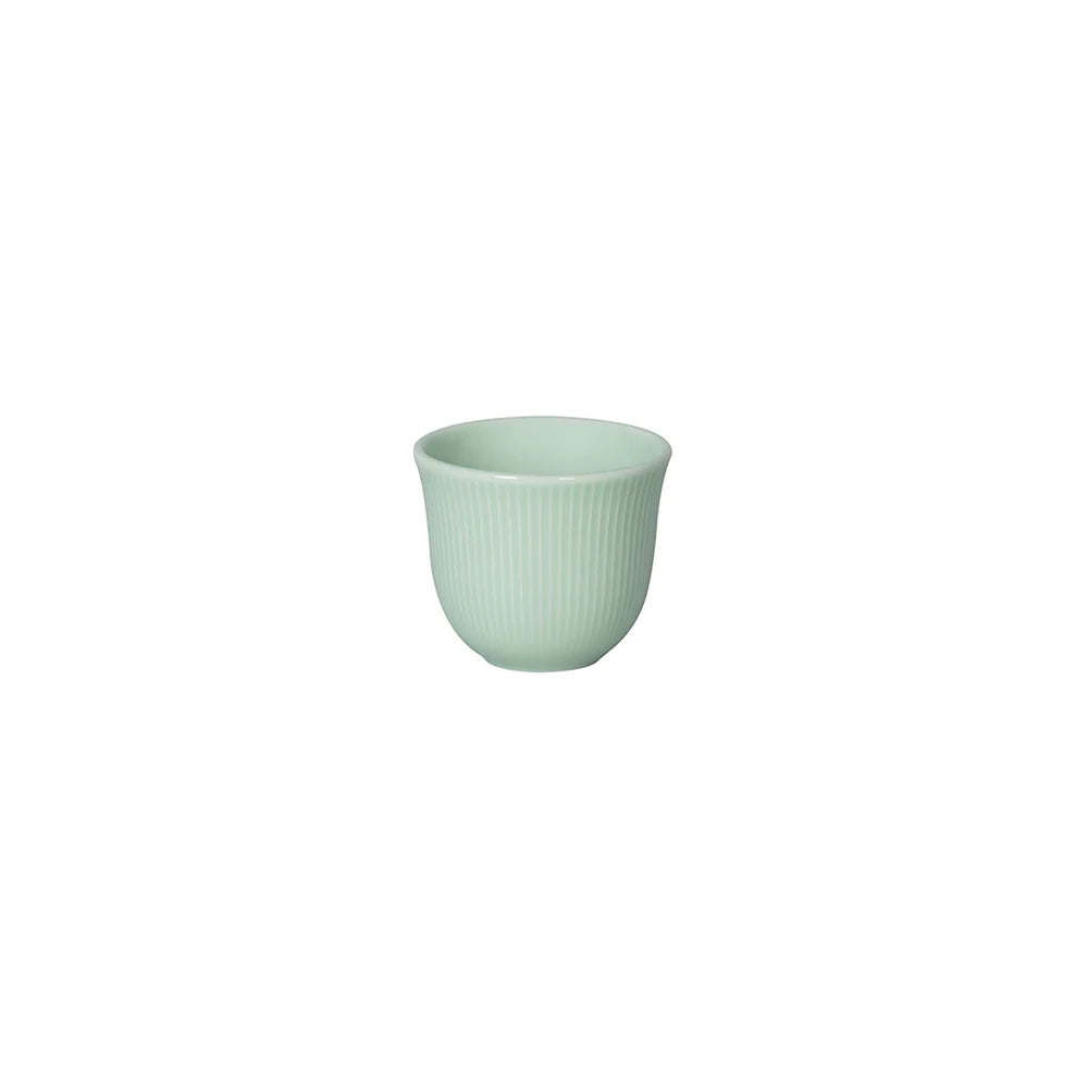 BREWERS 80ML EMBOSSED TASTING CUP CELADON GREEN