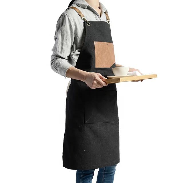 Barista apron 3 colors cotton