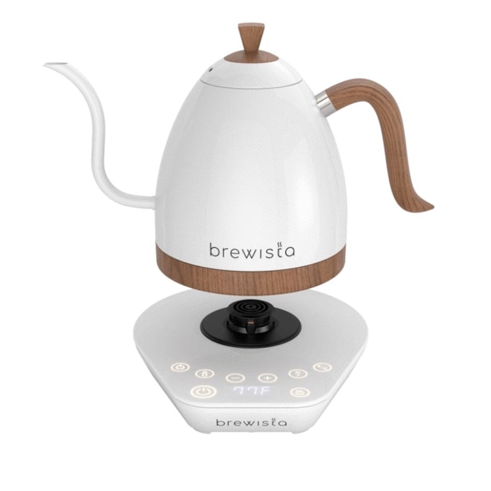 New Brewista Artisan Gooseneck Kettle - Pearl White with White Base, 600ml