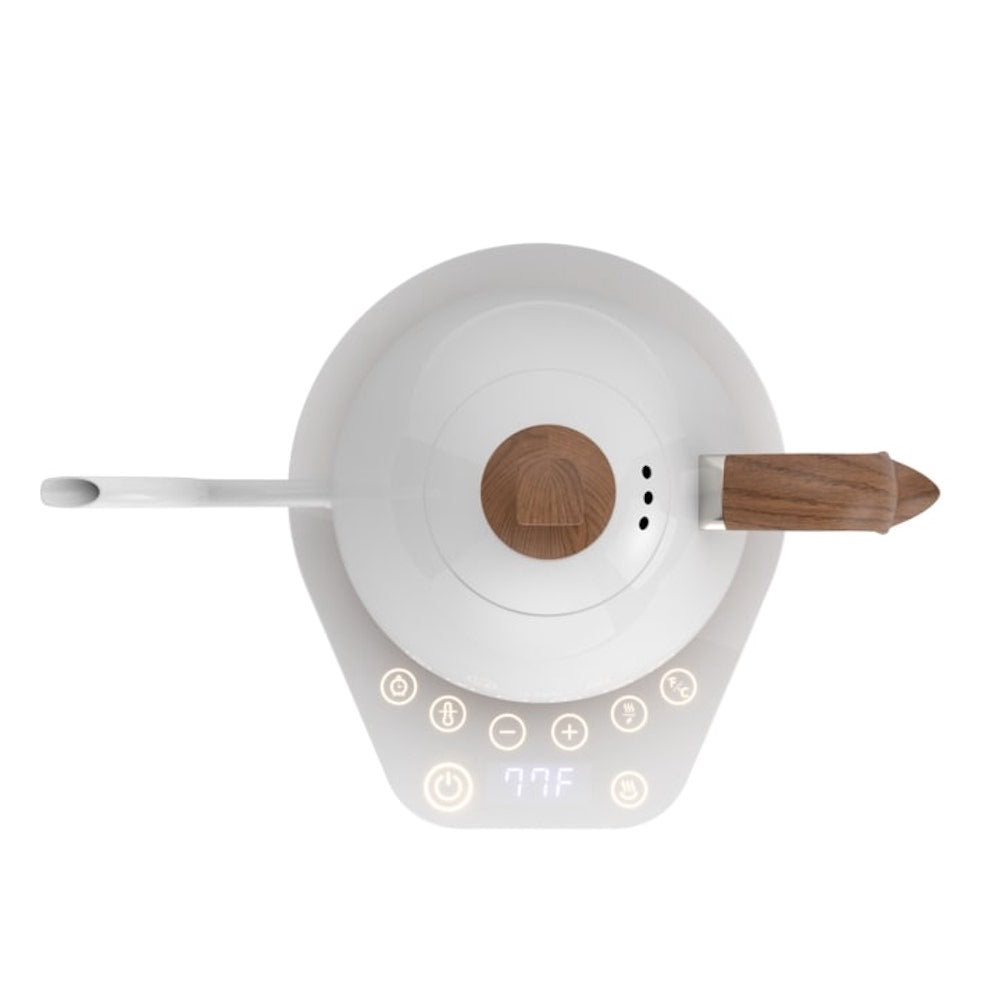 New Brewista Artisan Gooseneck Kettle - Pearl White with White Base, 600ml