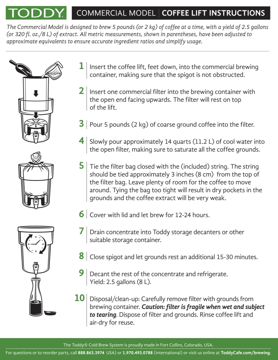 Toddy Cold Brew Commercial Model with Lift